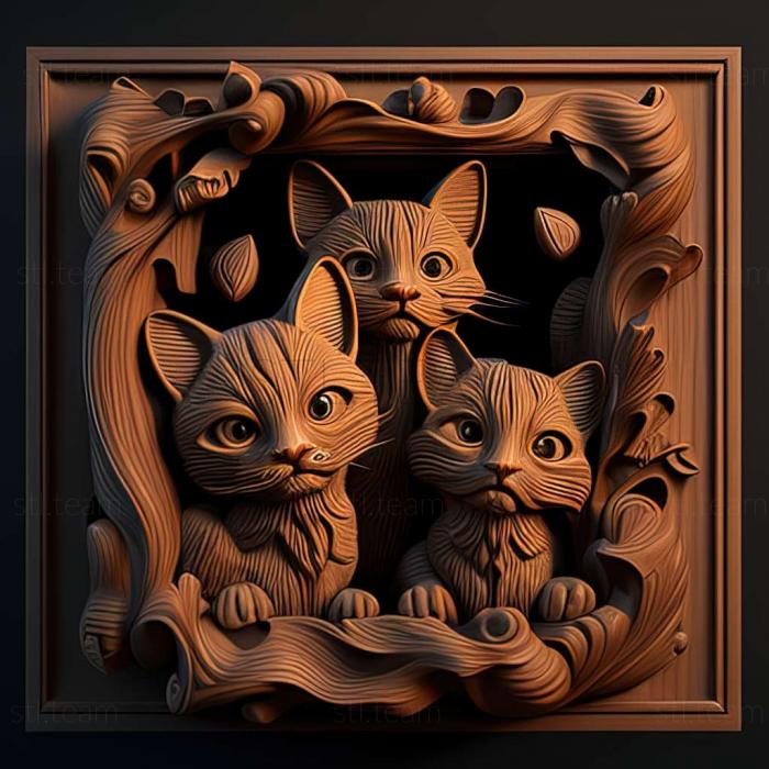 3D модель Гра Stray Cats (STL)